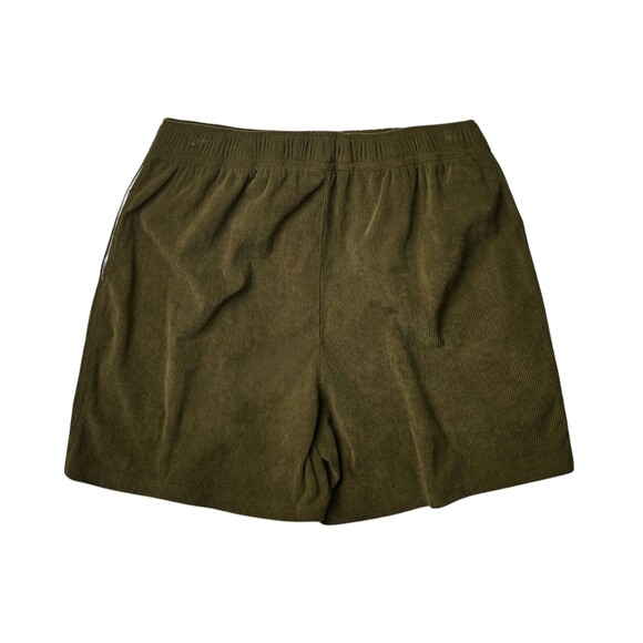 Reason Corduroy Cargo Shorts Men’s XL Olive Green Utility Pull-On - Picture 3 of 8